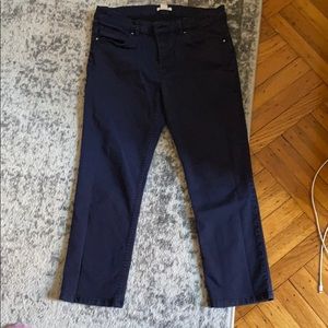 Navy blue crop pants